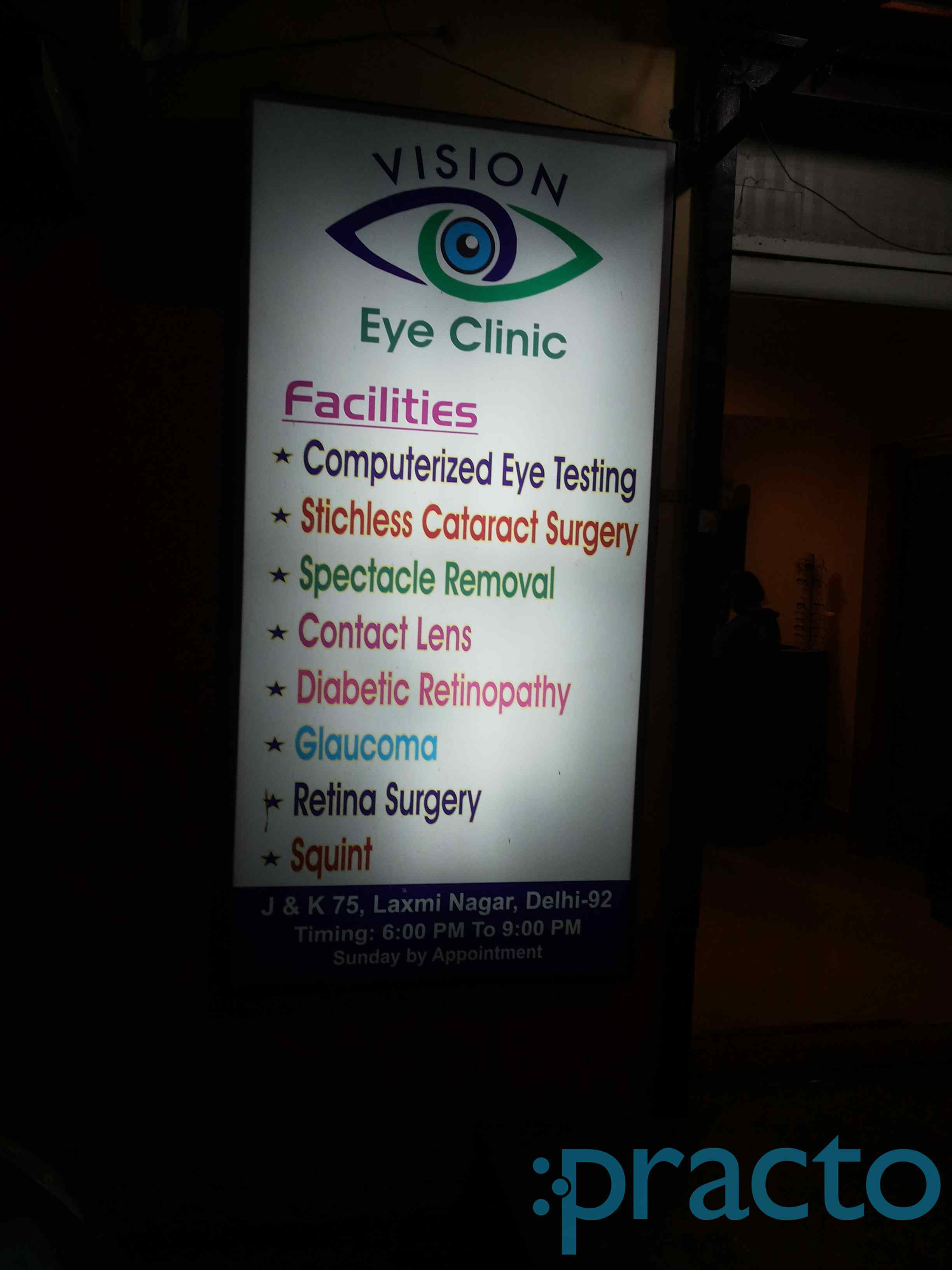 Vision Eye Clinic Laxmi Nagar Delhi